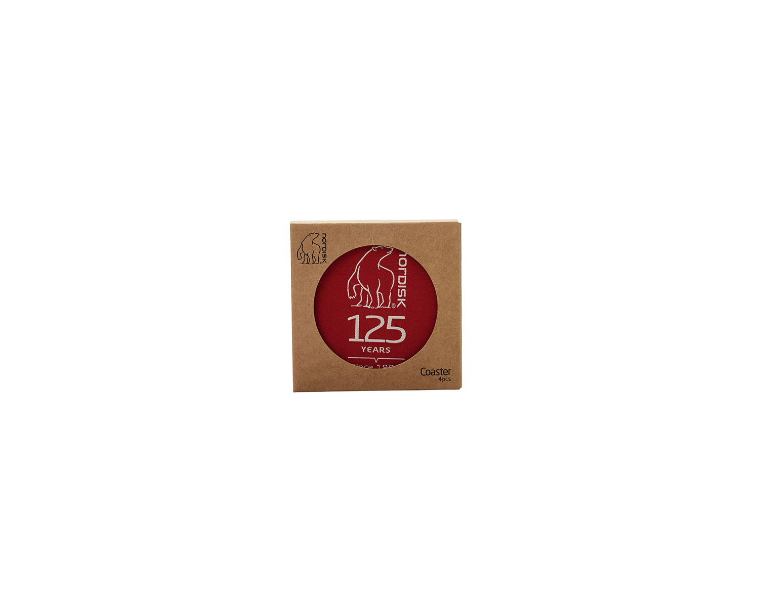 125 Jahre Untersetzer (4 Stück) - Red Ochre
