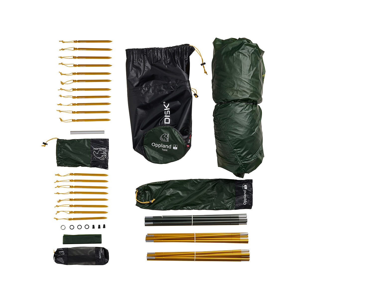 Oppland 2 LW (2.0) Zelt - Black Forest Green