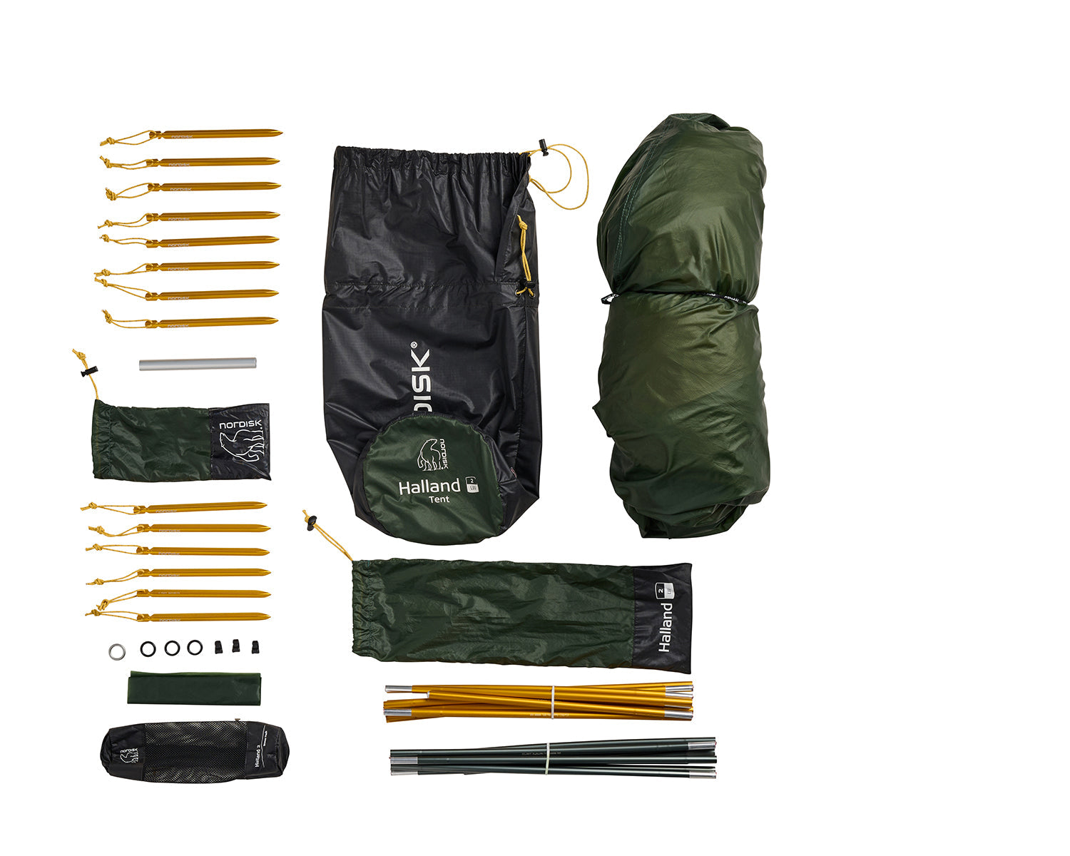 Halland 2 LW (2.0) Tent - Black Forest Green