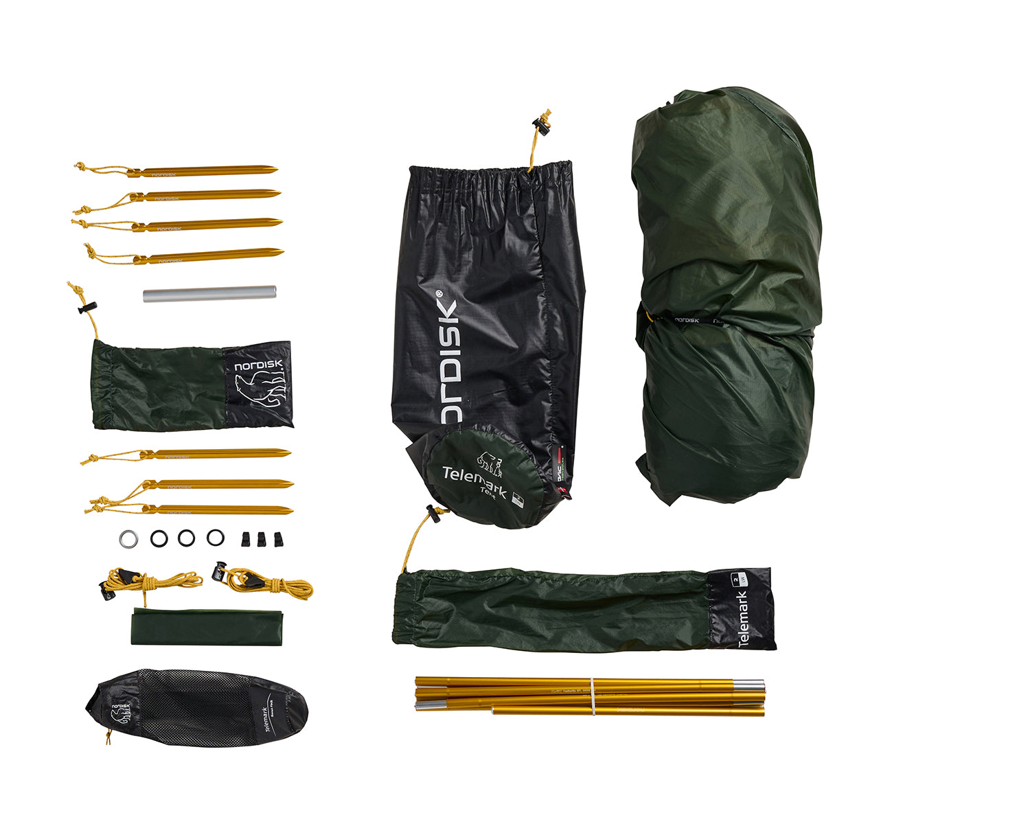 Telemark 2.2 LW (2.0) Zelt - Black Forest Green