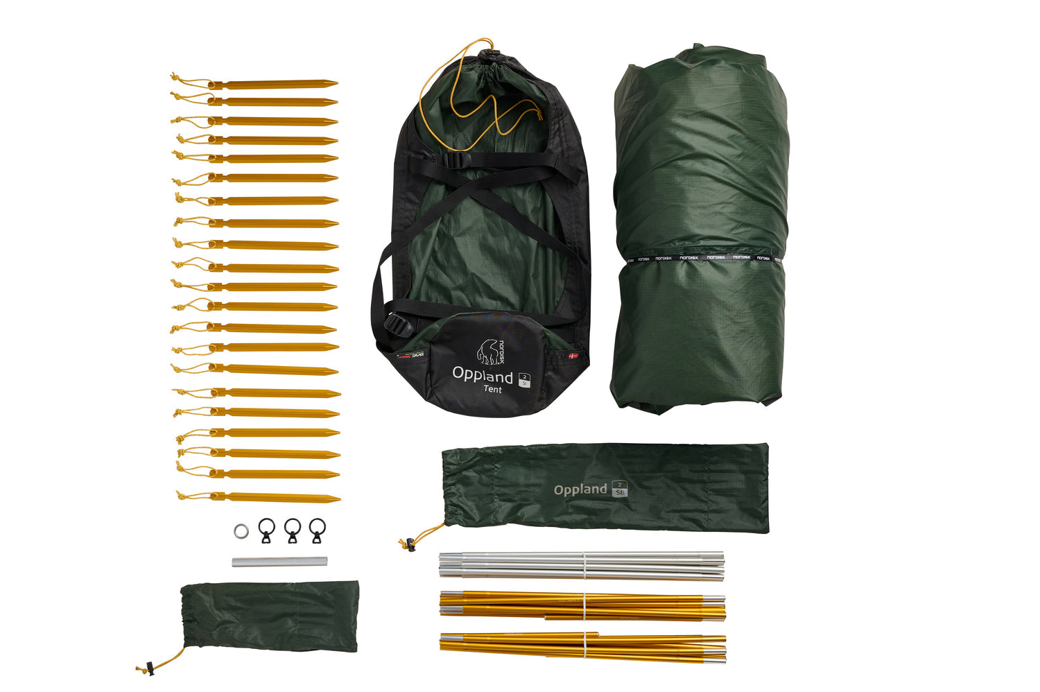 Oppland 2 SI (2.0) Zelt - Deep Forest Green