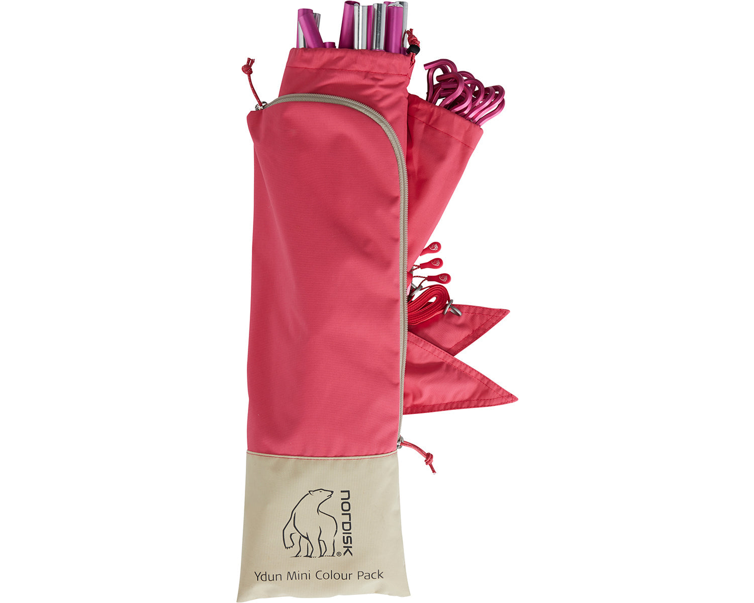 Ydun Tech Mini Zelt Incl. Colour Pack - 2 Personen | Azalea Cherry Pink