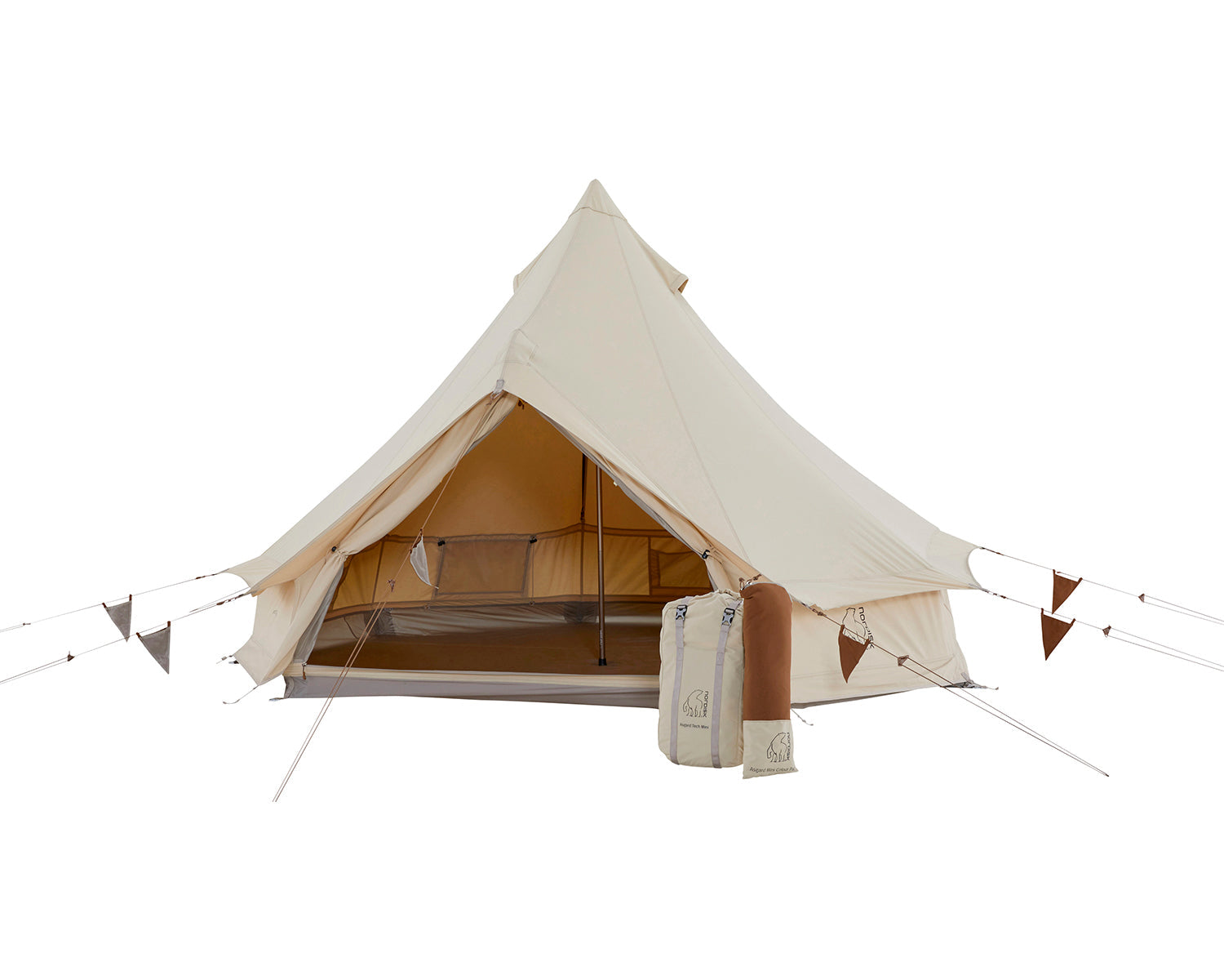Asgard Tech Mini Glamping Zelt Incl. Colour Pack - 2 Personen | Dachshund Chocolate