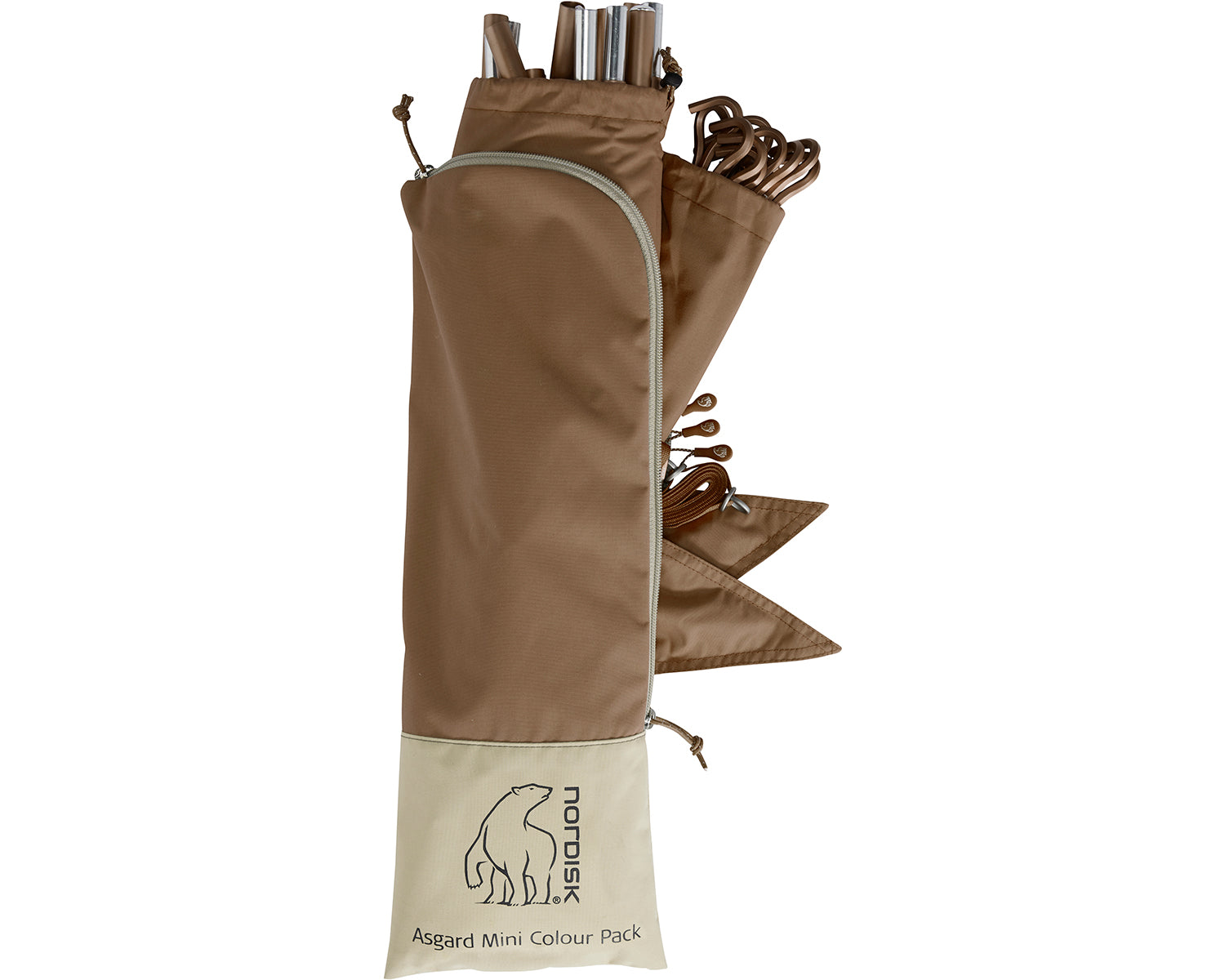 Asgard Tech Mini Glamping Zelt Incl. Colour Pack - 2 Personen | Dachshund Chocolate
