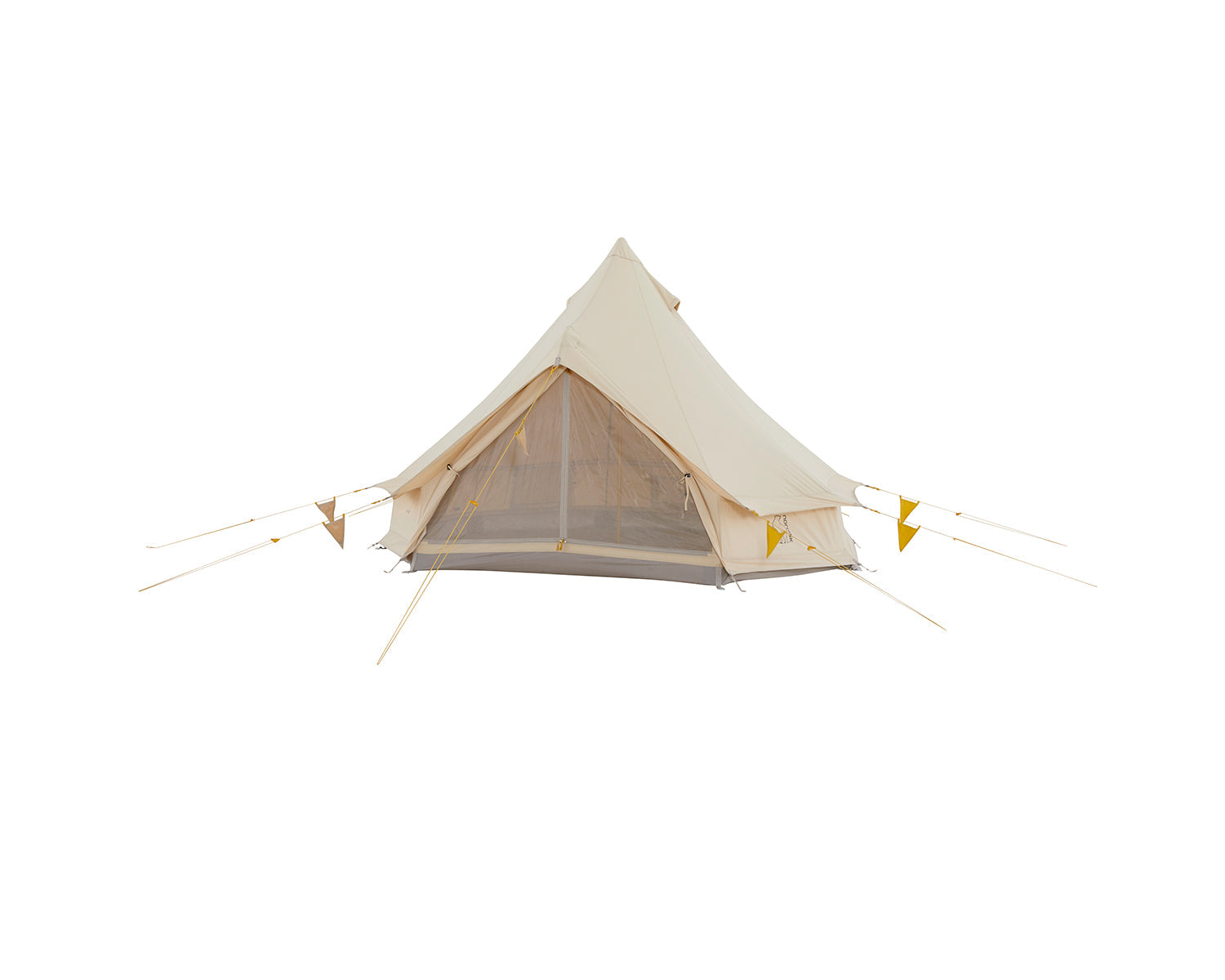 Asgard Tech Mini Glamping Zelt Incl. Colour Pack - 2 Personen | Mustard Yellow