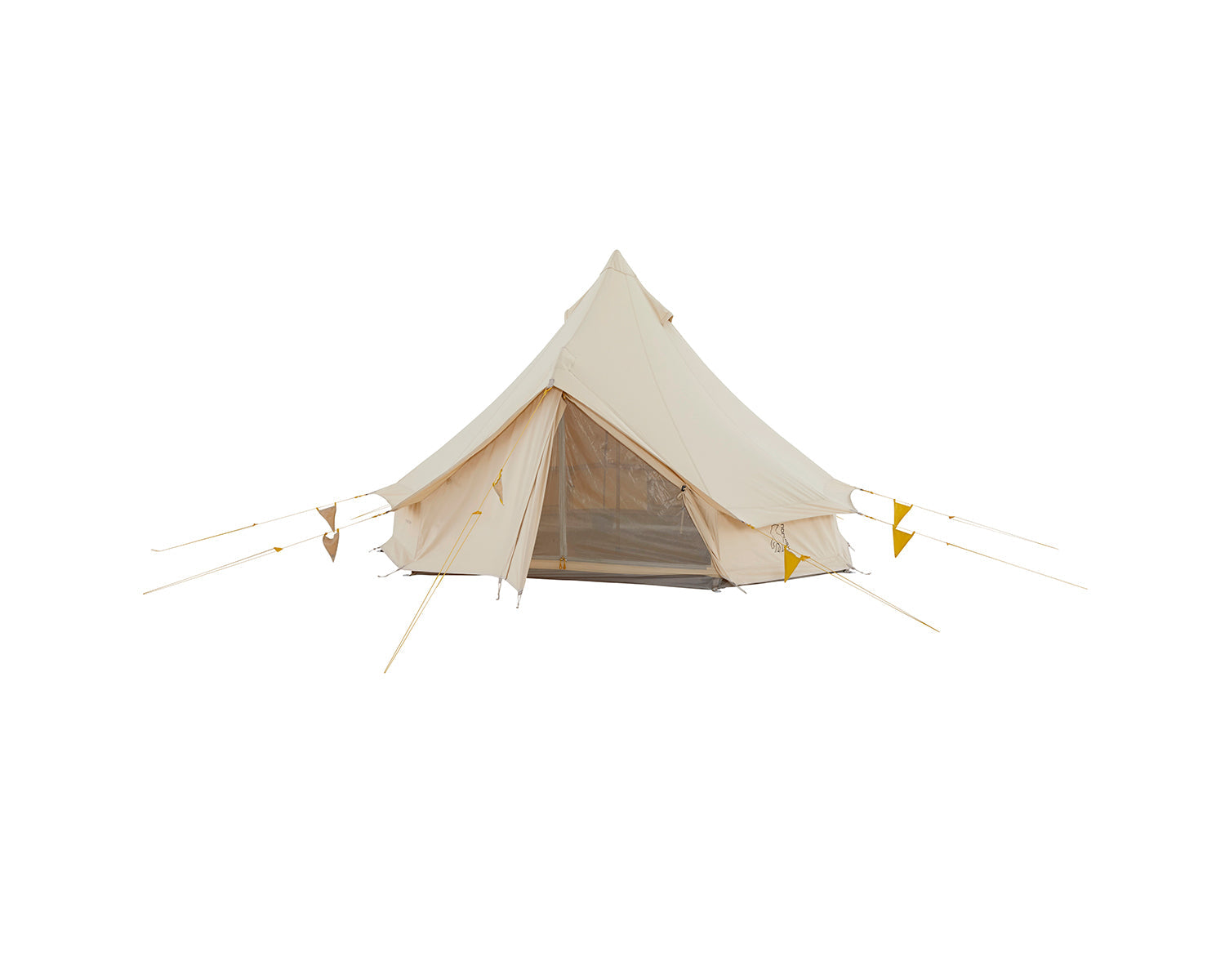 Asgard Tech Mini Glamping Zelt Incl. Colour Pack - 2 Personen | Mustard Yellow