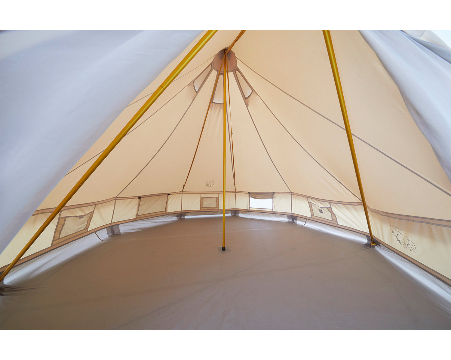 Asgard Tech Mini Glamping Zelt Incl. Colour Pack - 2 Personen | Mustard Yellow