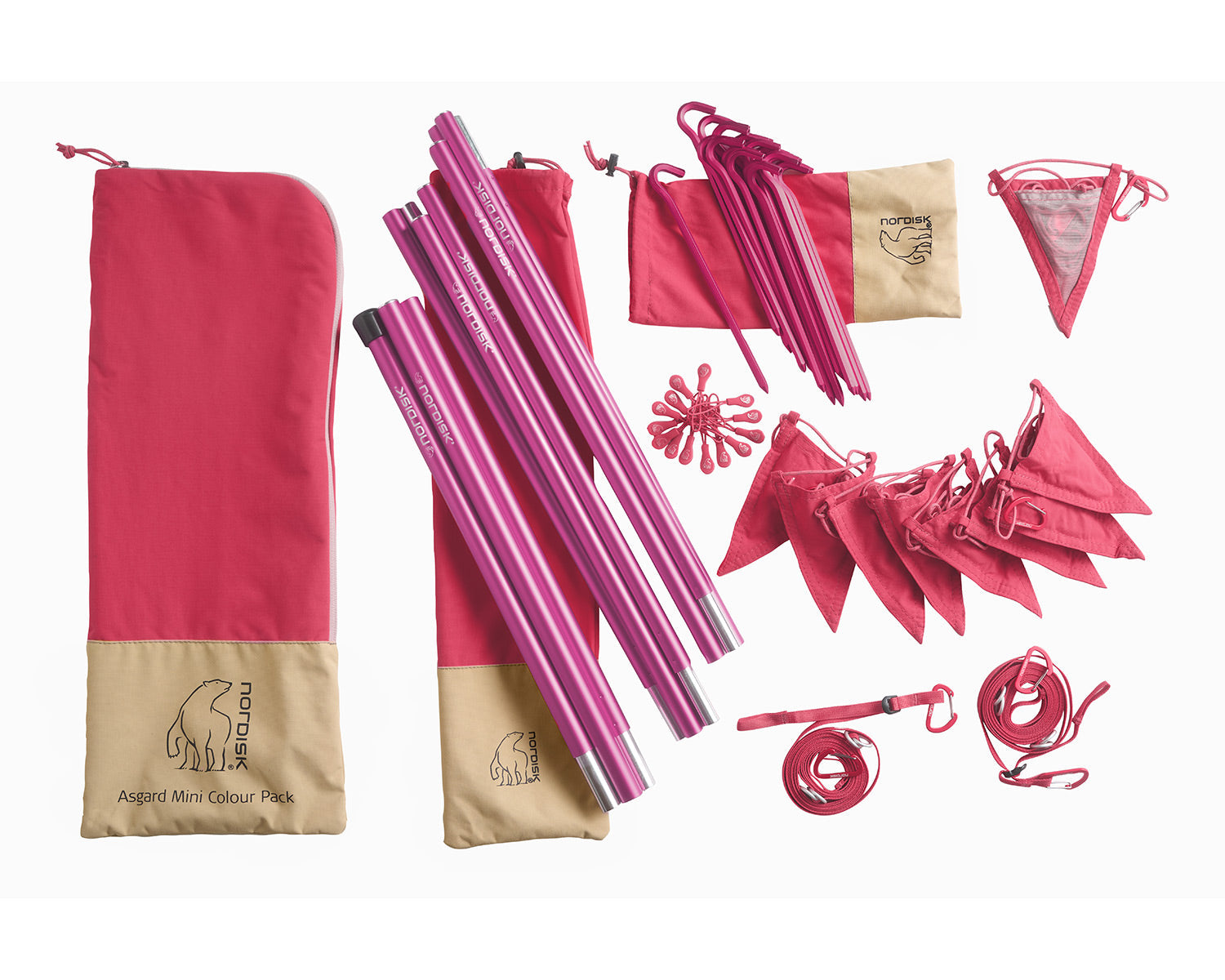 Kari Tech Mini Tarp Incl. Colour Pack - Azalea Cherry Pink