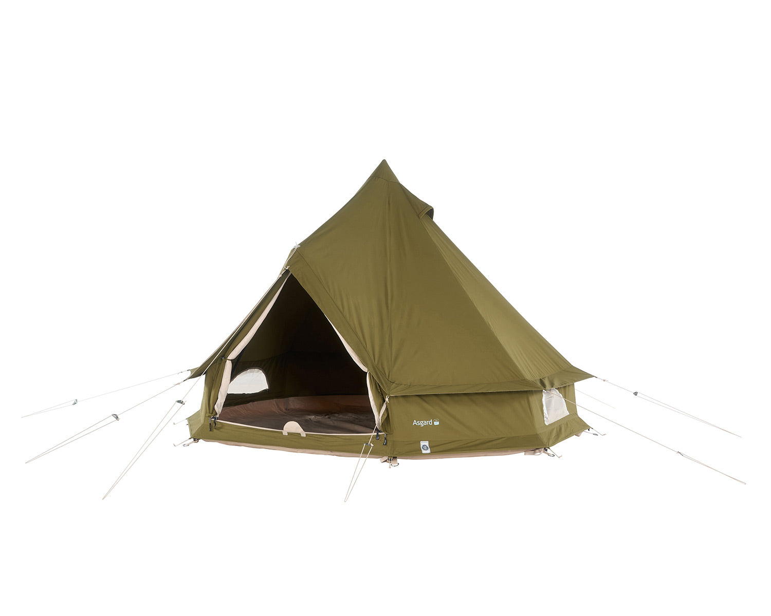 Asgard 7.1 Glamping Zelt - 7.1 m² | 3 Personen | Green Khaki