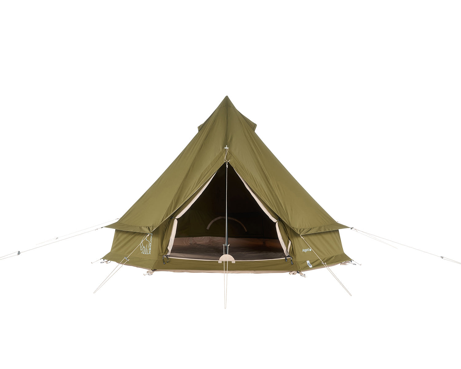 Asgard 7.1 Glamping Zelt 7.1 m² 3 Green Khaki