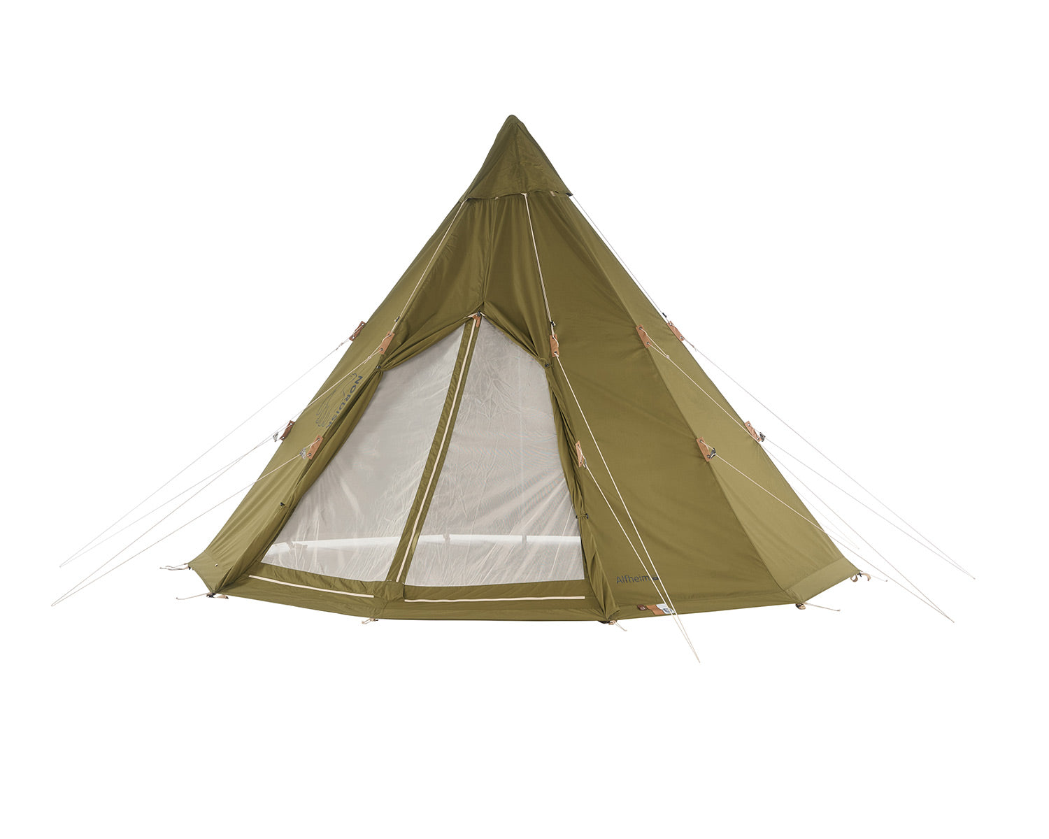 Alfheim 12.6 Glamping Zelt - 12.6 m² | 6 Personen | Green Khaki