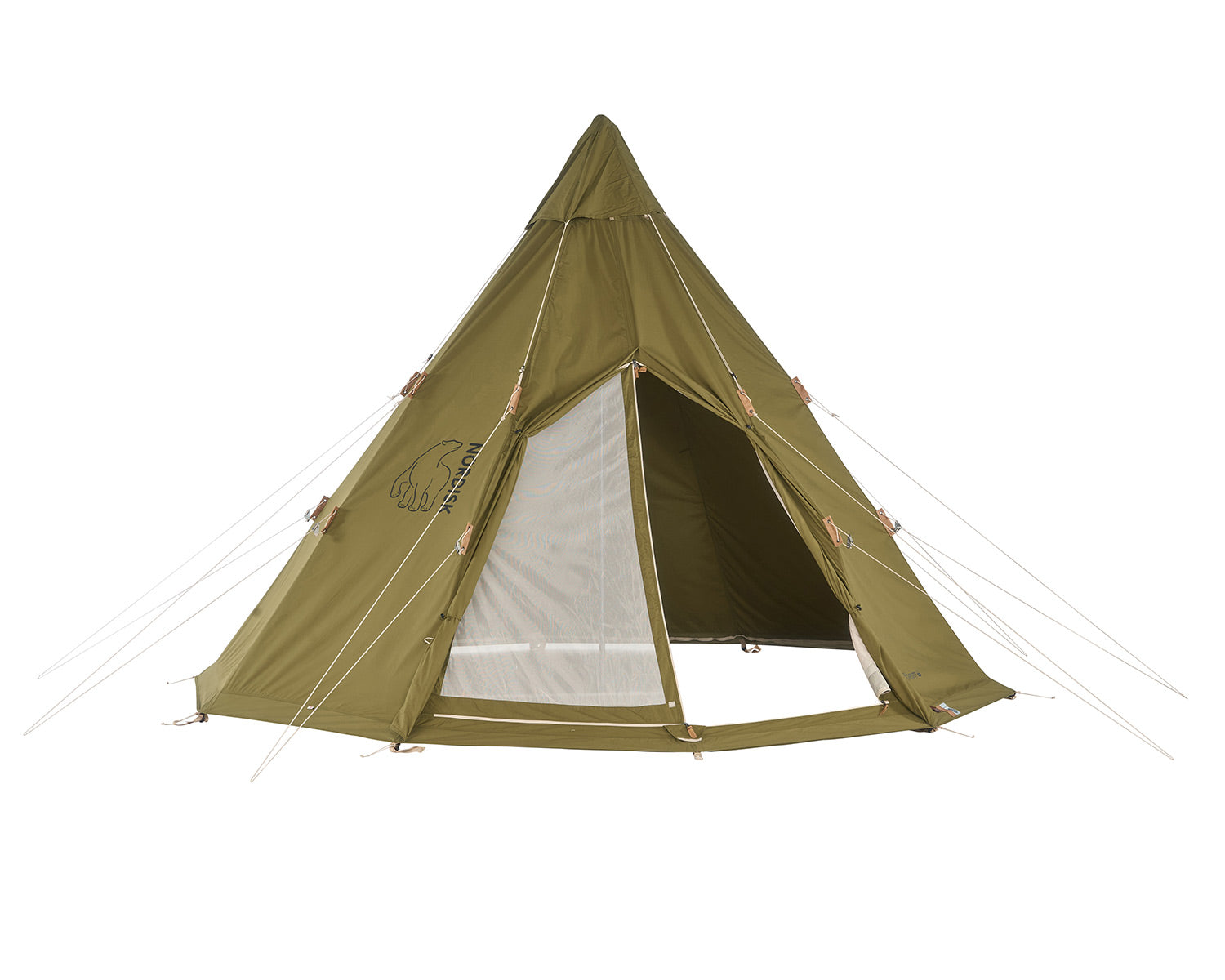 Alfheim 12.6 Glamping Zelt - 12.6 m² | 6 Personen | Green Khaki
