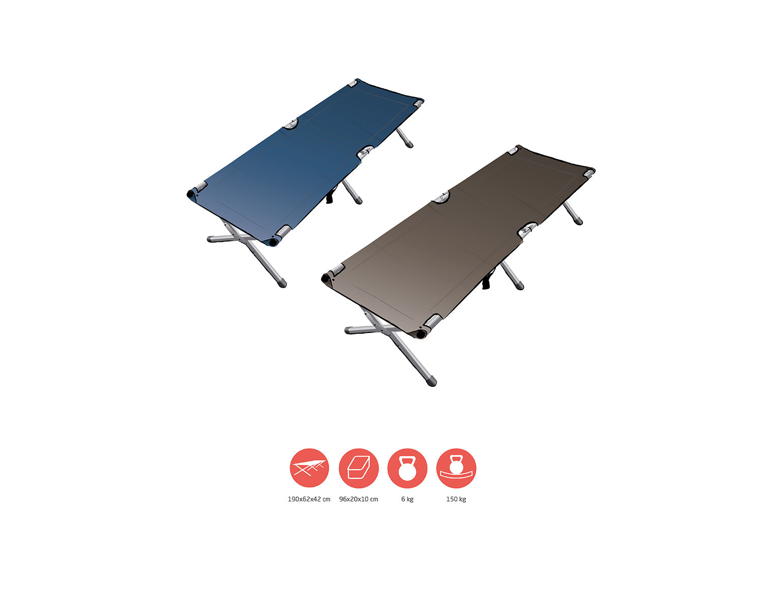 Topaz Campingbett M - Dark Blue