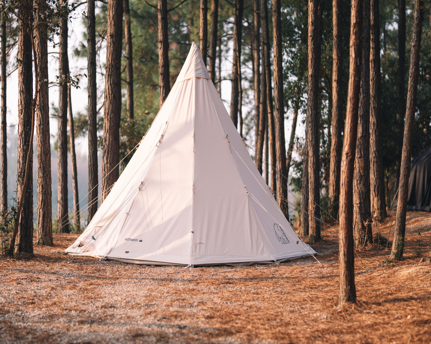 Alfheim 12.6 Glamping Zelt - 12.6 m² | 6 Personen | Sandshell
