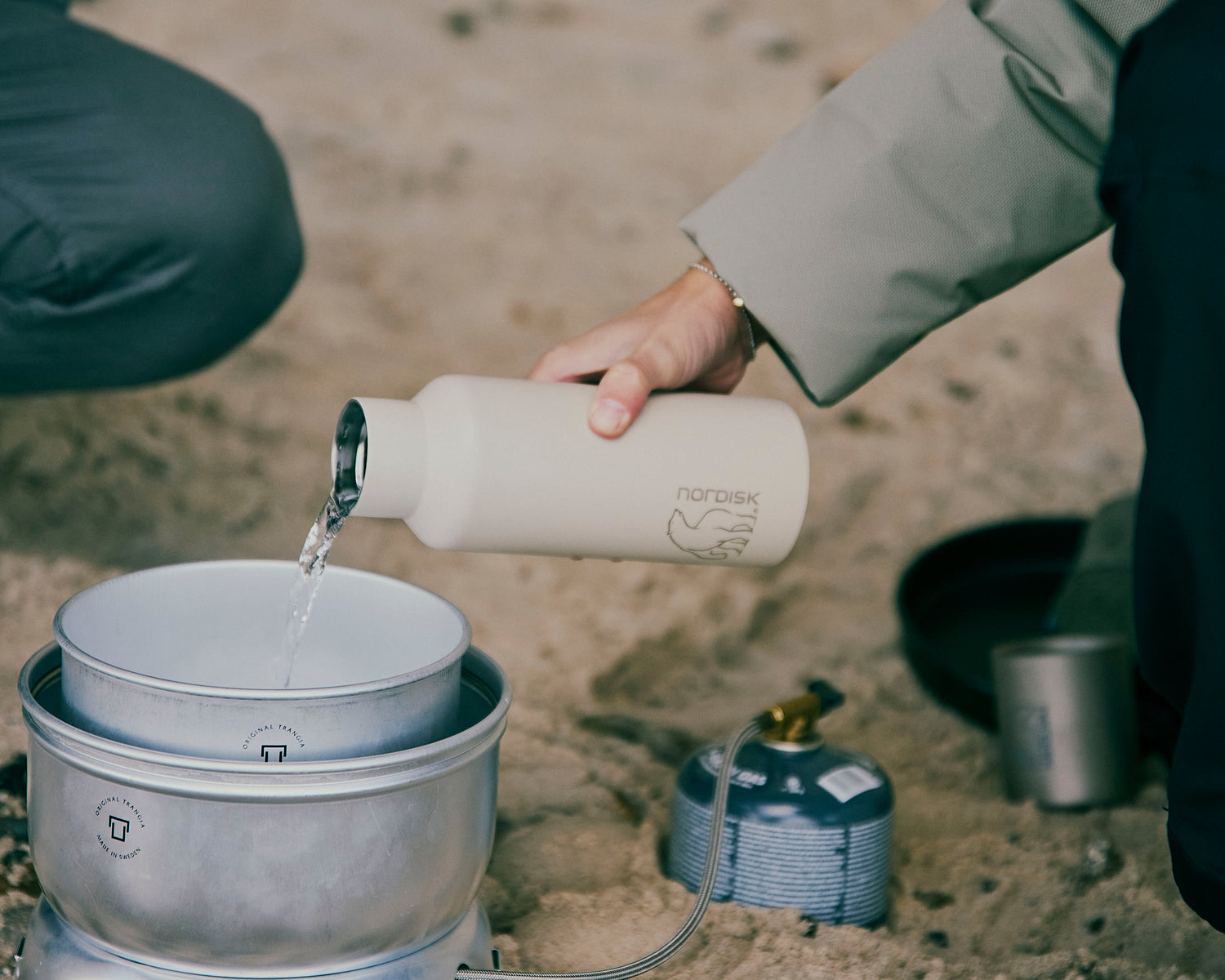 Trinkflasche Stahl 500ml - Sandshell