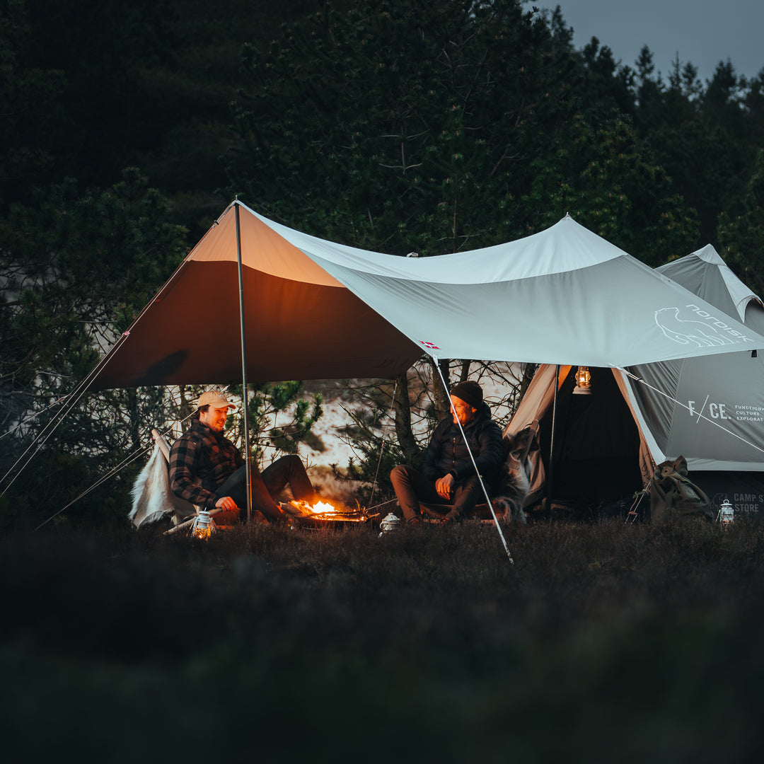 F/CE. × Nordisk Asgard 7.2 Glamping Tent - 7.2 m² | 3 person | Sage Green