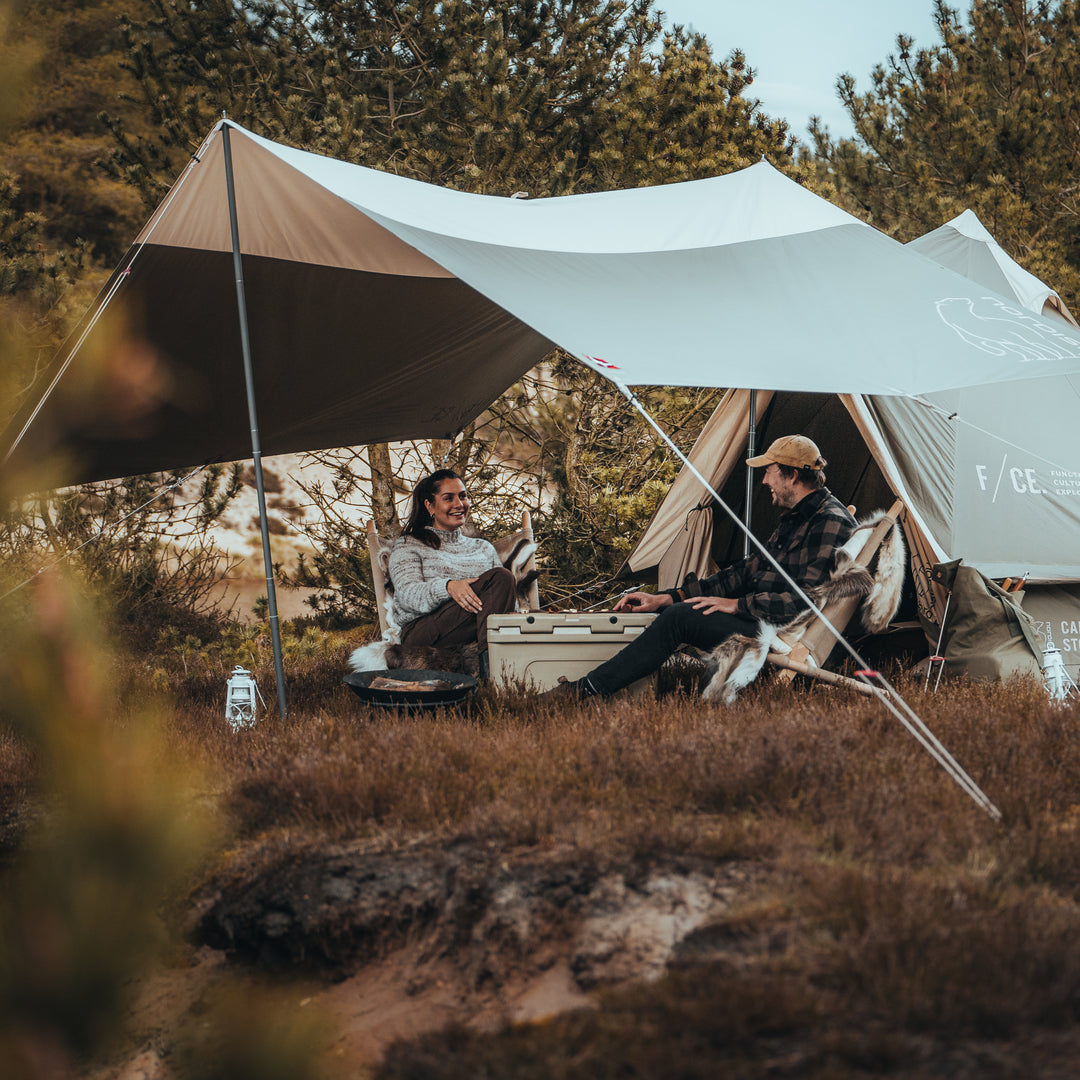 F/CE. × Nordisk Kari 12 Baumwolle-Tarp Sage Green