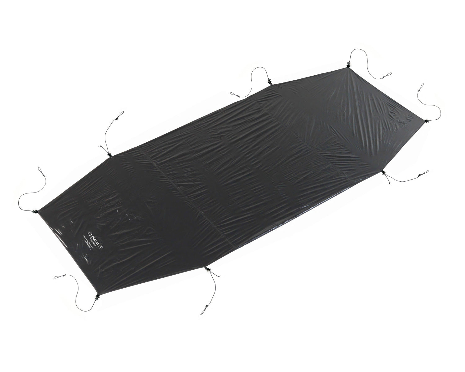 Oppland 3 PU/SI/LW Zeltunterlage - Black