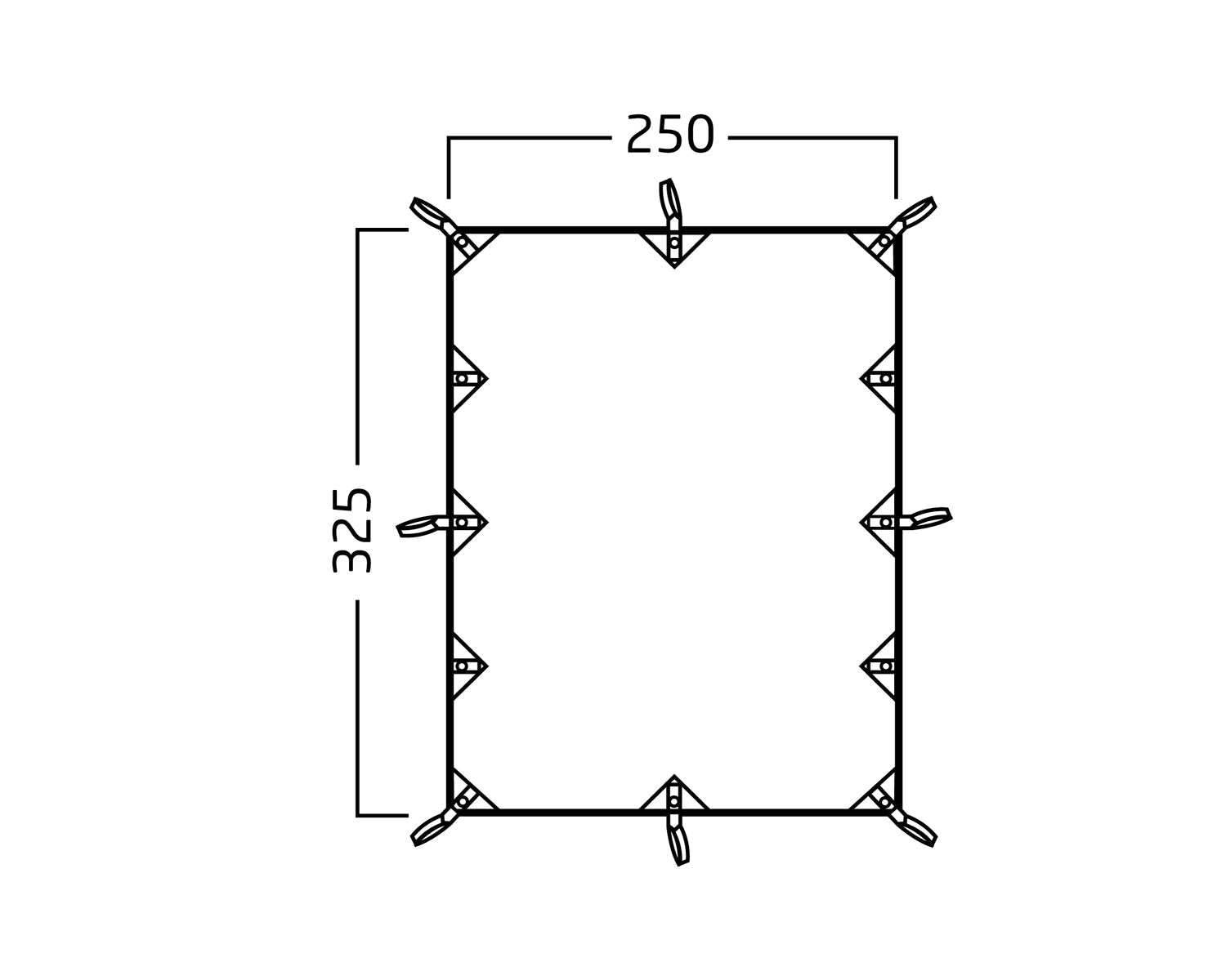 Kari 8 Baumwolle-Tarp - 8 m² | Sandshell