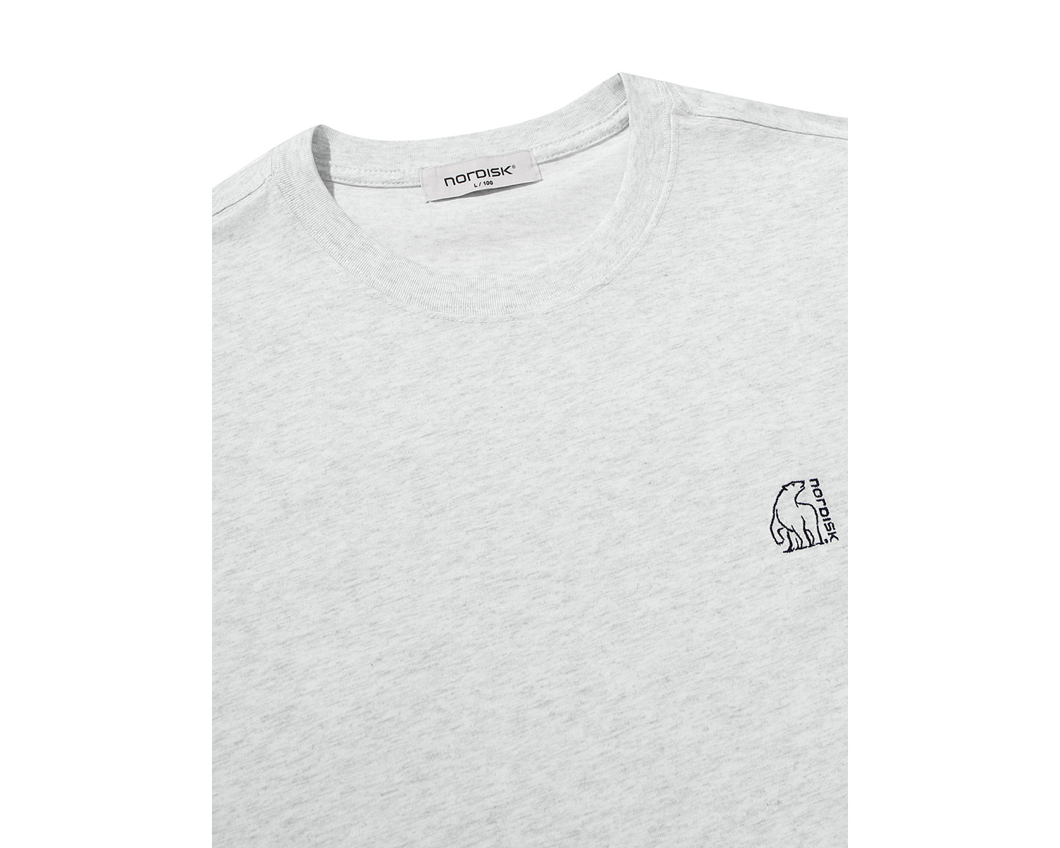 Eisbär Kurzarm-T-Shirt Unisex - Light Grey