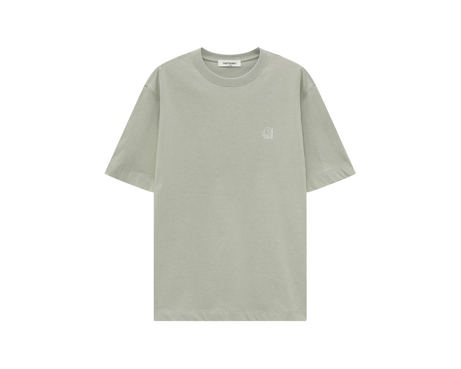 Tea Time Cartoon Eisbär T-Shirt Unisex - Khaki