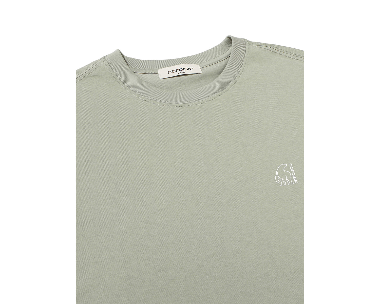 Tea Time Cartoon Eisbär T-Shirt Unisex - Khaki