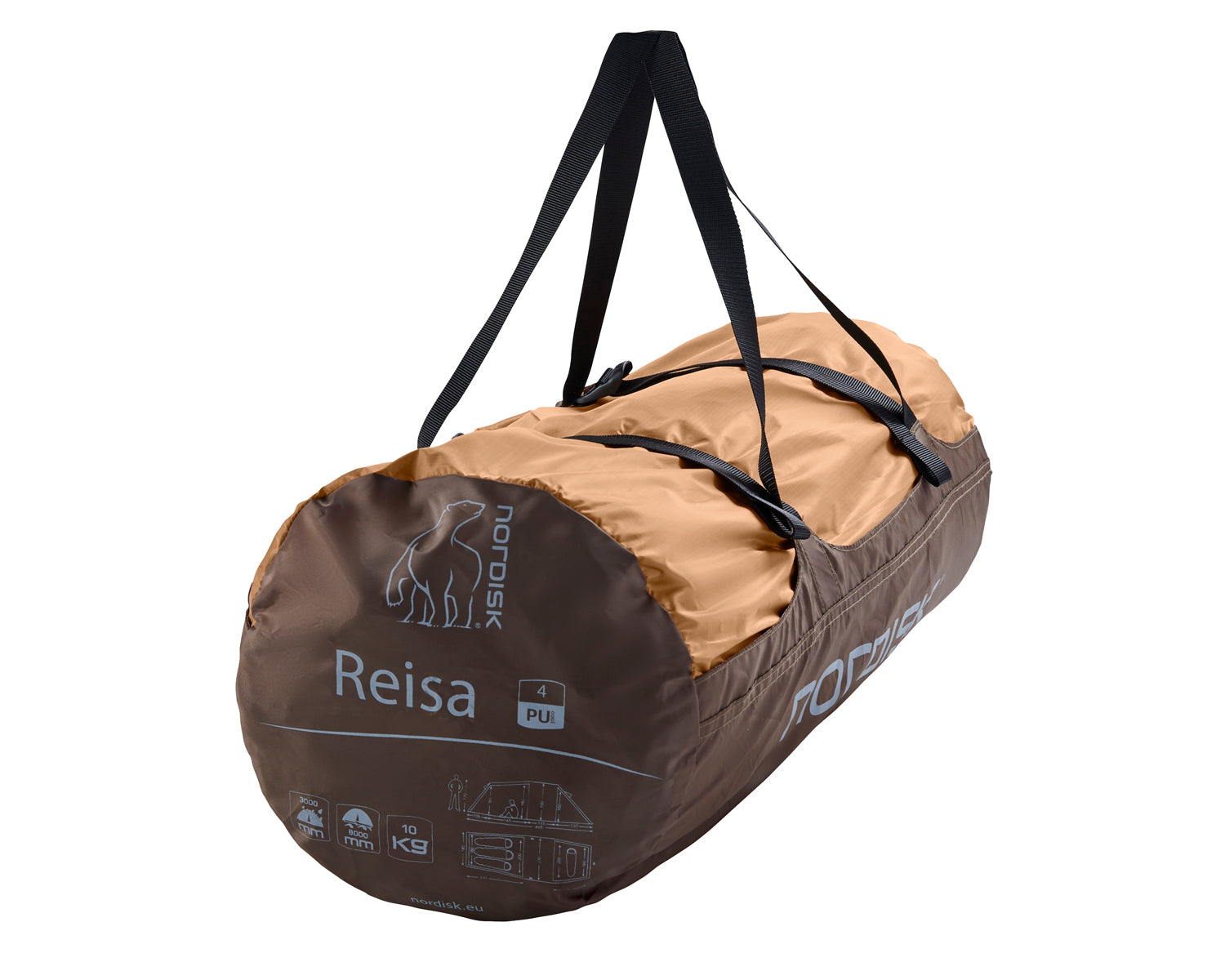 Reisa 4 PU Zelt - 4 Personen | Cashew/Brown
