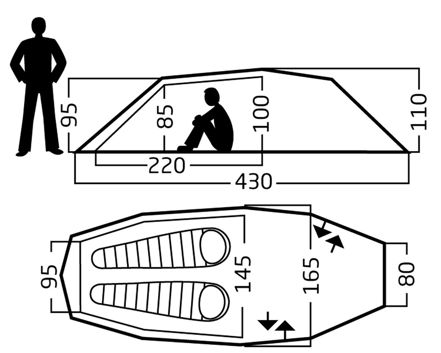 Seiland 2 SP Zelt - 2 Personen | Burnt Red