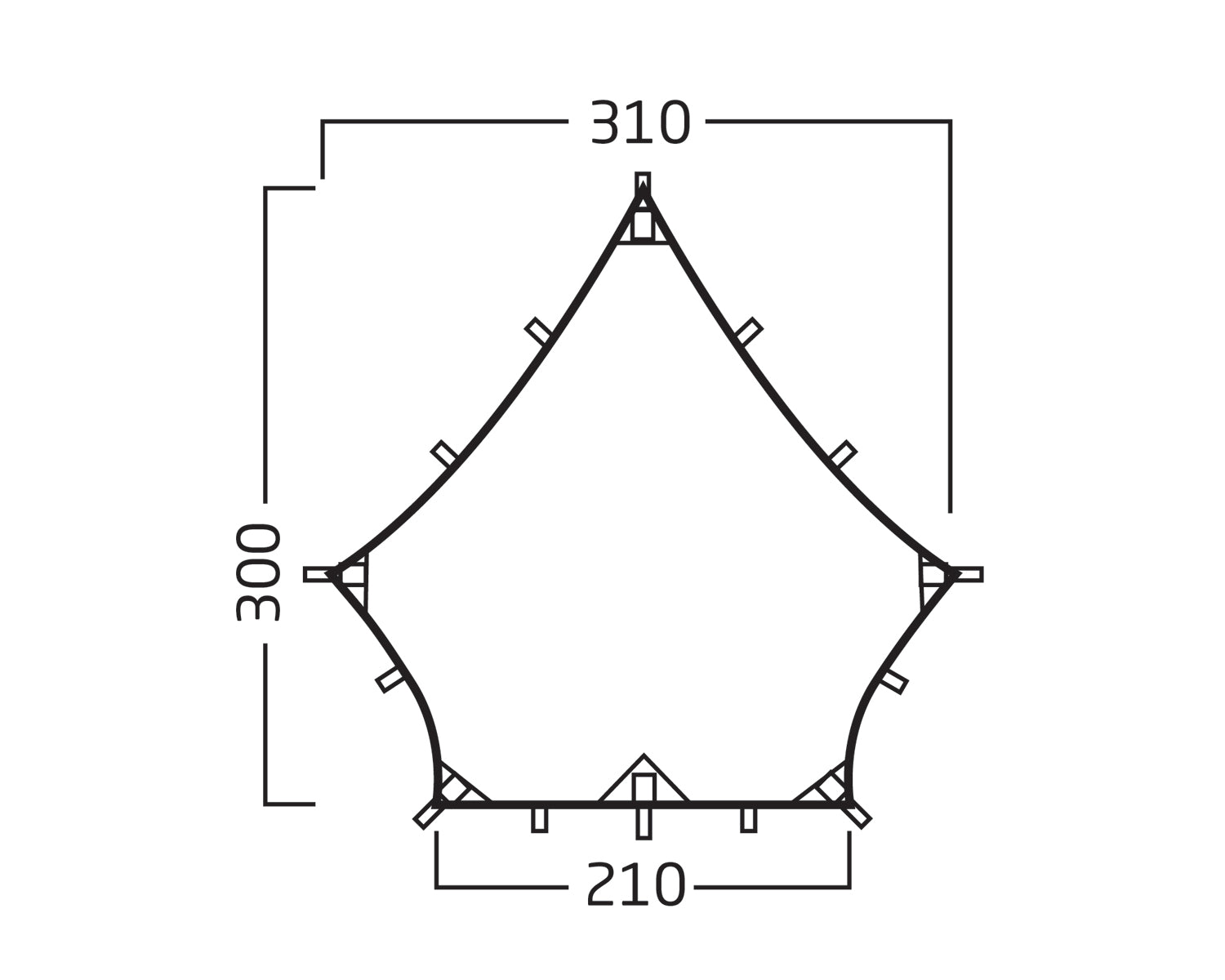 Voss Diamond SI Tarp - Forest Green