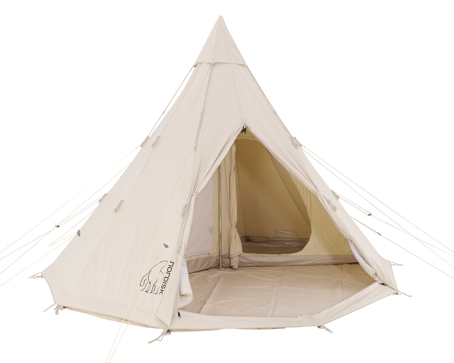Alfheim 12.6 Glamping Zelt - 12.6 m² | 6 Personen | Sandshell