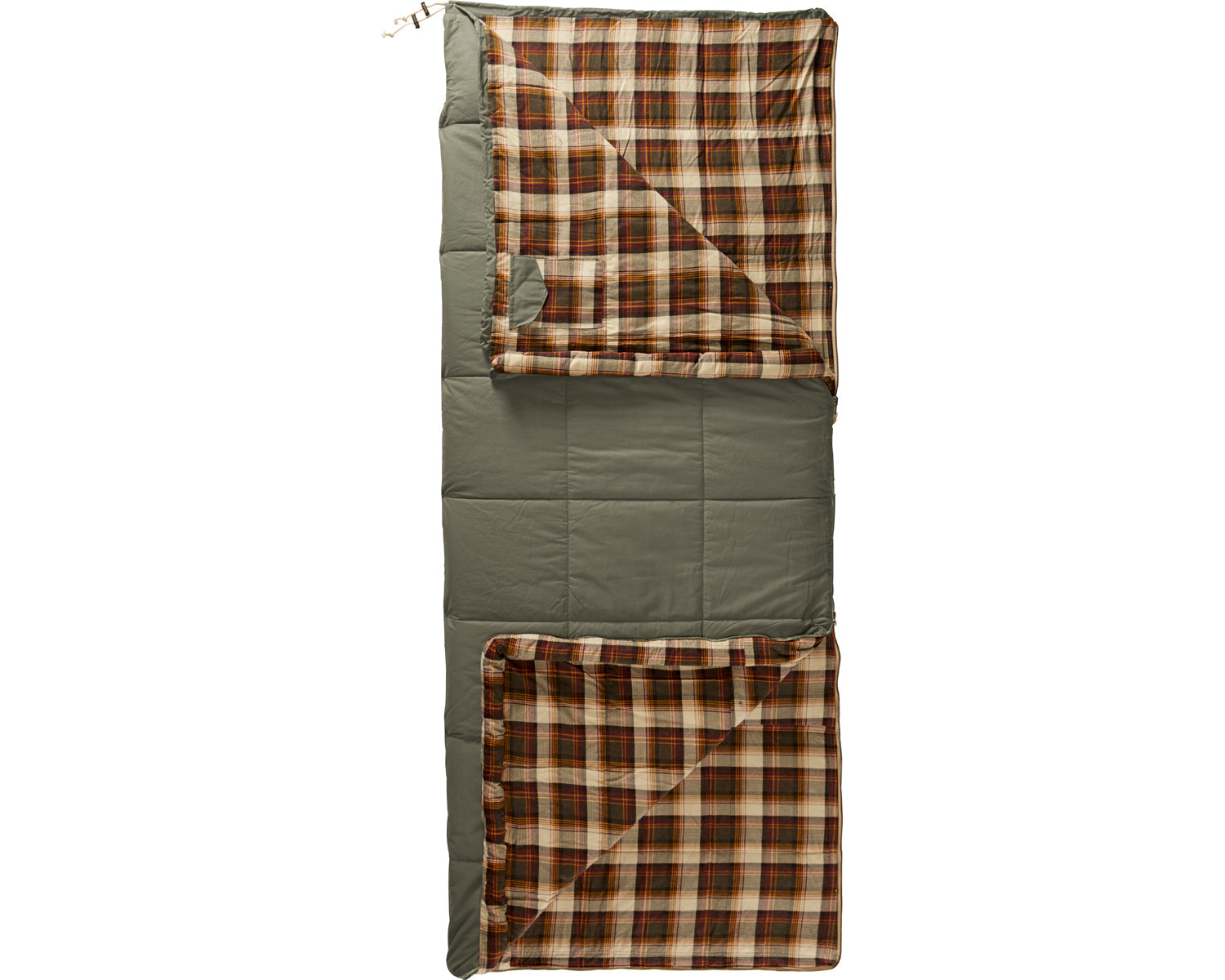 Almond +10° Schlafsack - Kunstfaser | Bungee Cord Brown