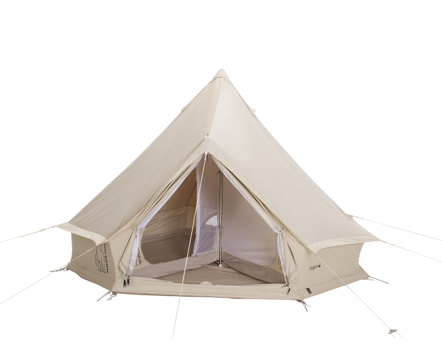 Asgard 7.1 Glamping Zelt - 7.1 m² | 3 Personen | Sandshell