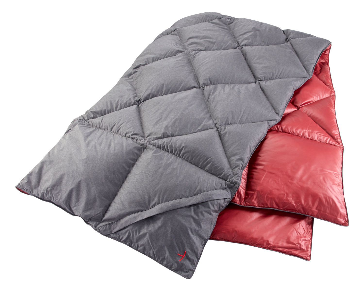 Kiby Decke - Daune | Black/Cranberry Red