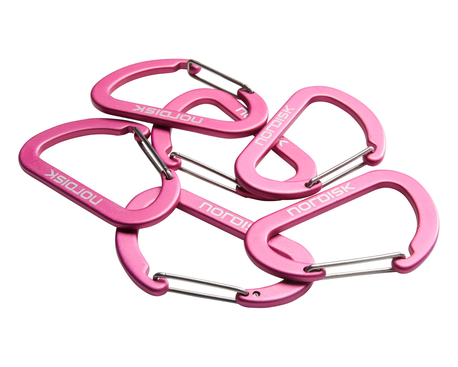 Aluminiumhaken Large (6 Stück) - Karabiner | Azalea Cherry Pink