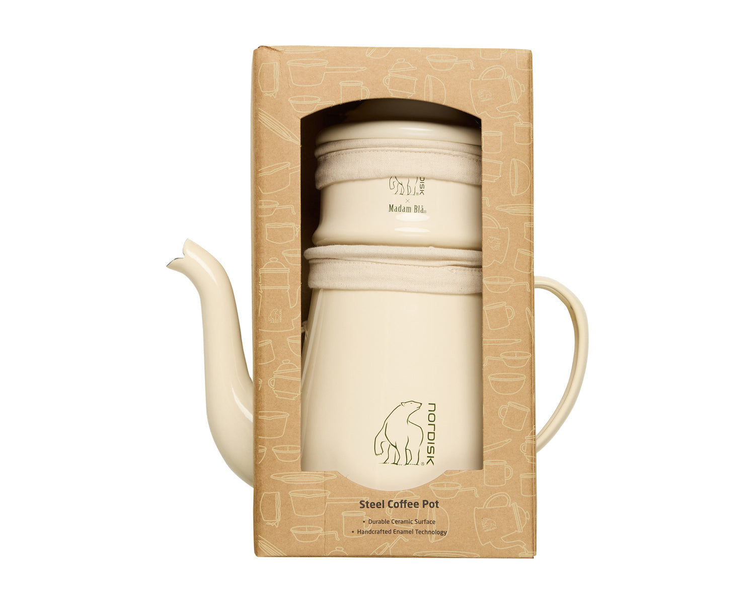 Madam Blå Kaffeekanne - Cream
