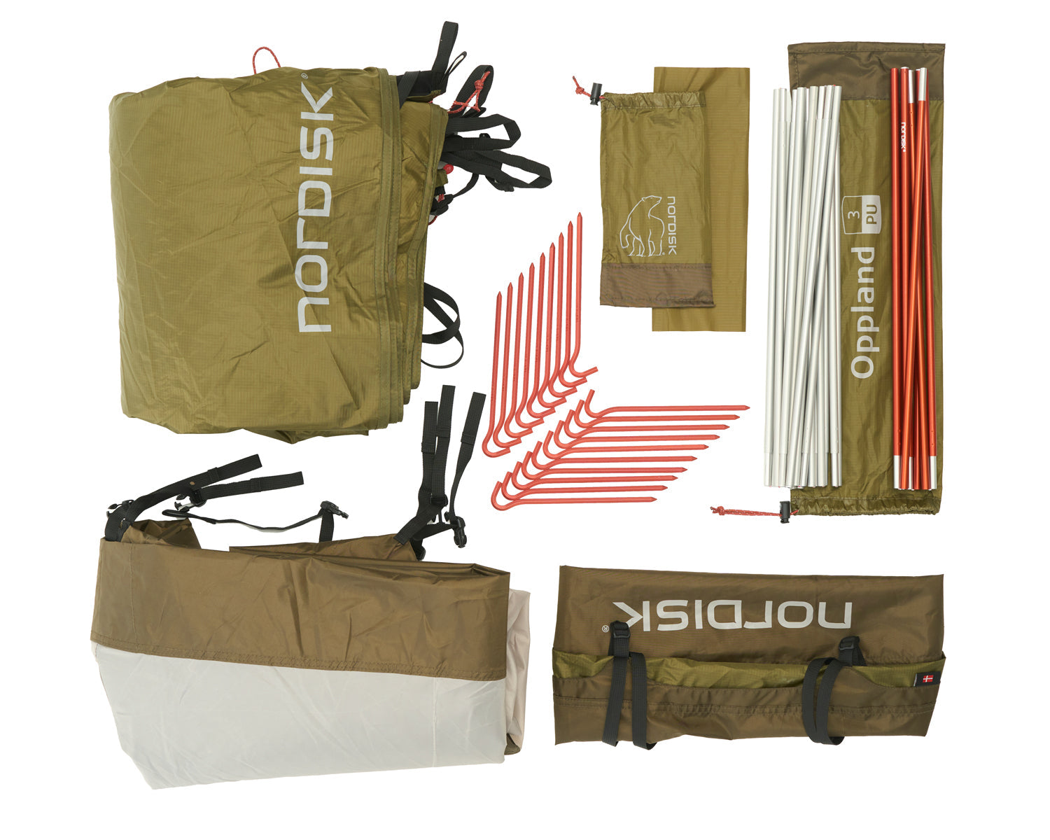 Oppland 3 PU (3.0) Zelt - Dark Olive