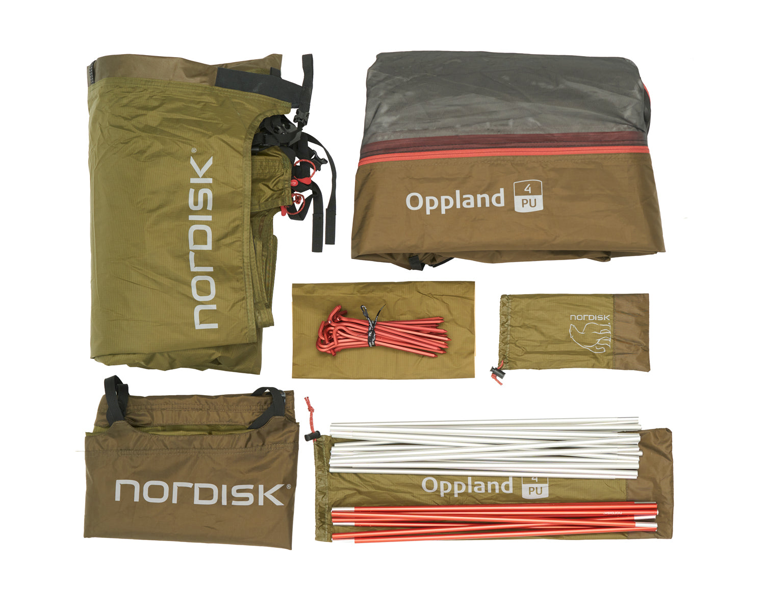 Oppland 4 PU Zelt - 4 Personen | Dark Olive