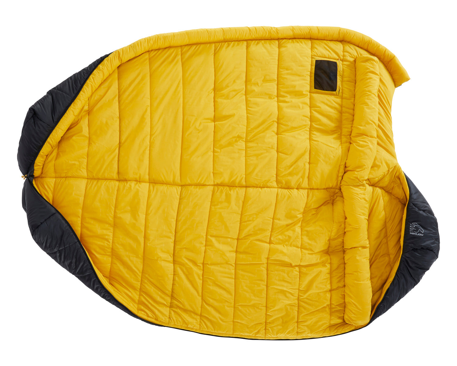 Puk -10° Mummy Schlafsack - Kunstfaser | True Navy/Mustard Yellow/Black
