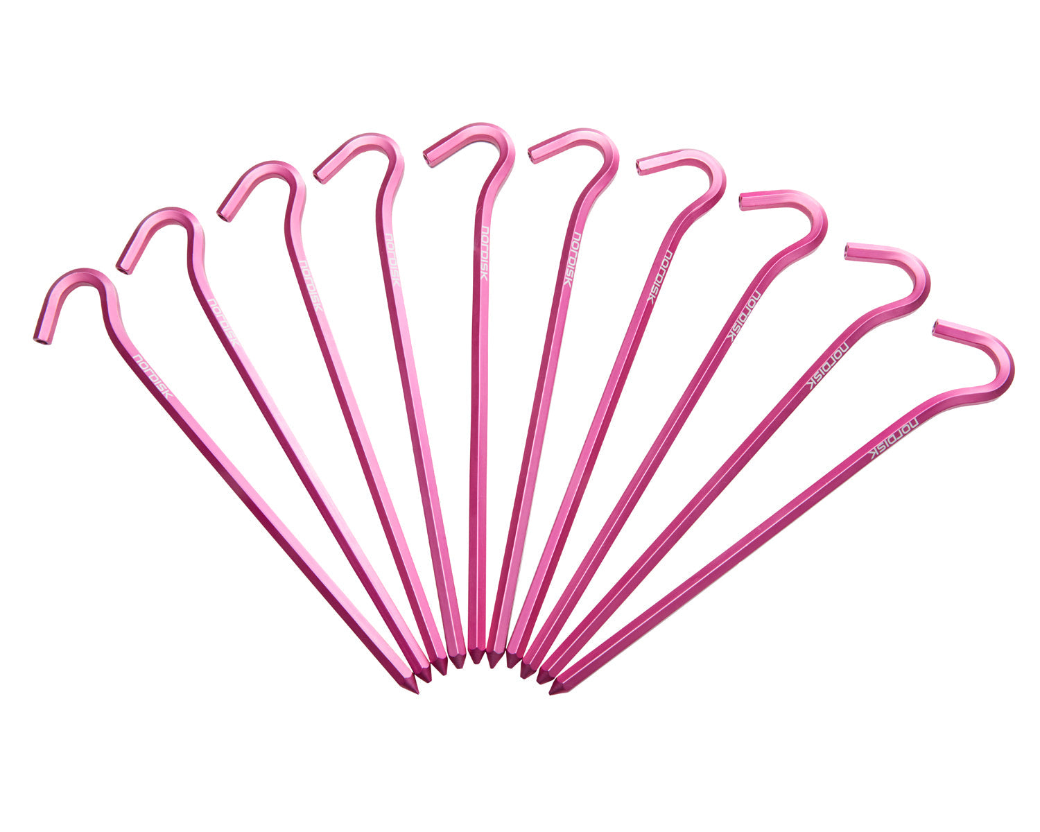 Aluminium Skewer Pegs (10 Stück) - Heringe | Azalea Cherry Pink