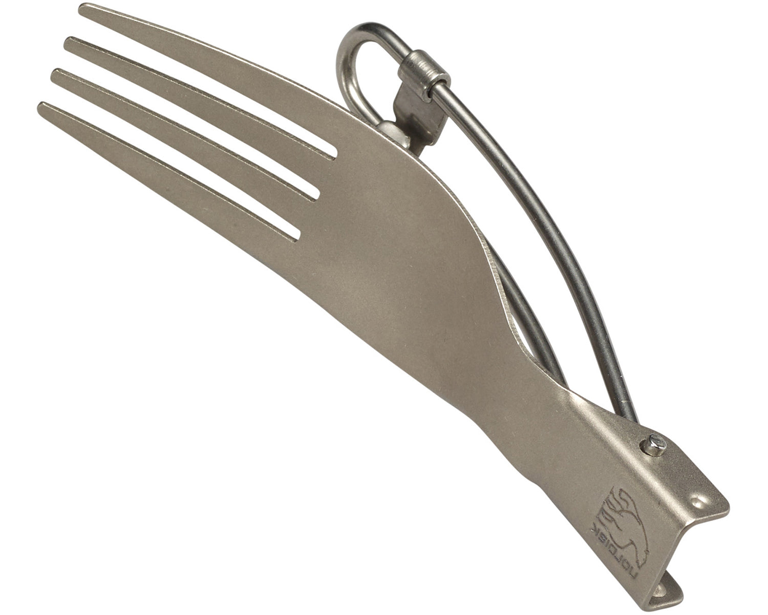 Titanium Klappgabel - Matt Silver
