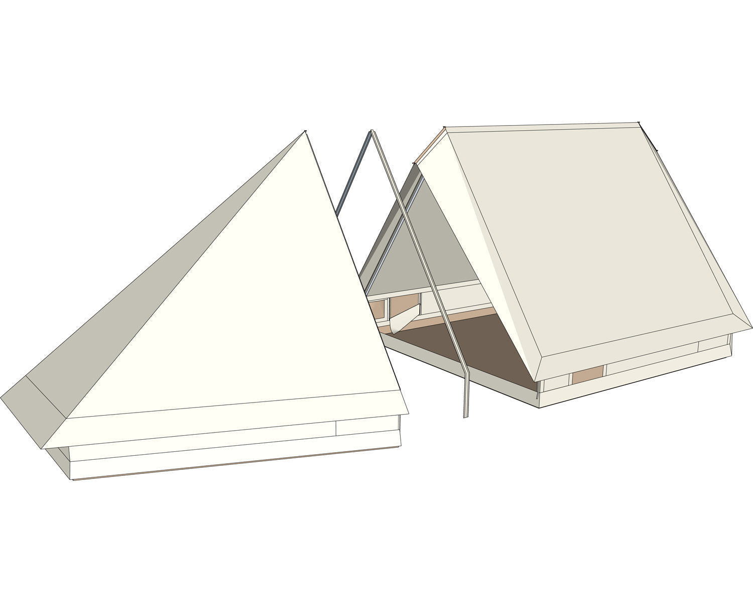 Vimur Zip Adapter Large - Sandshell