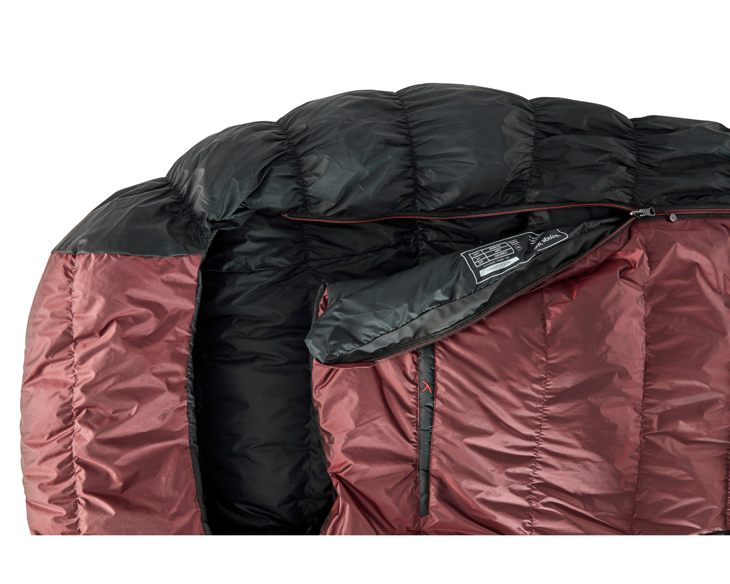 Voyage 300 Schlafsack (Left Zip) - Daune (1° C) | Ribbon Red