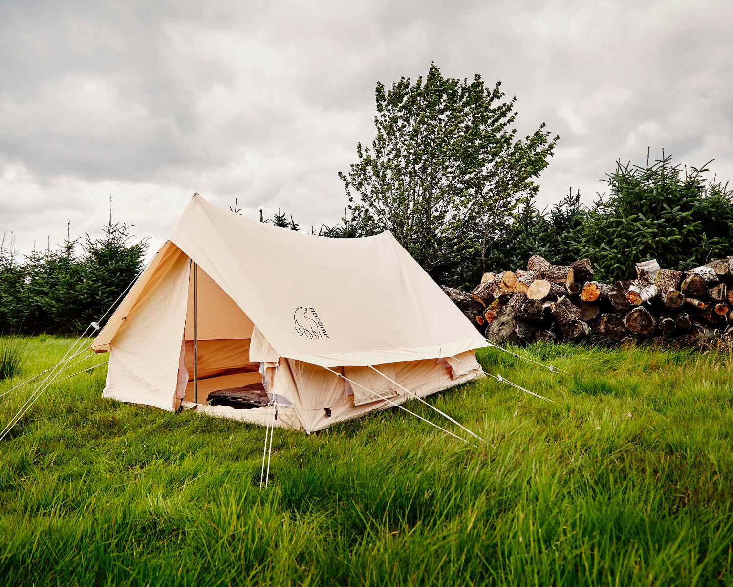 Ydun 5.5 Glamping Zelt - 5.5 m² | 4 Personen | Sandshell