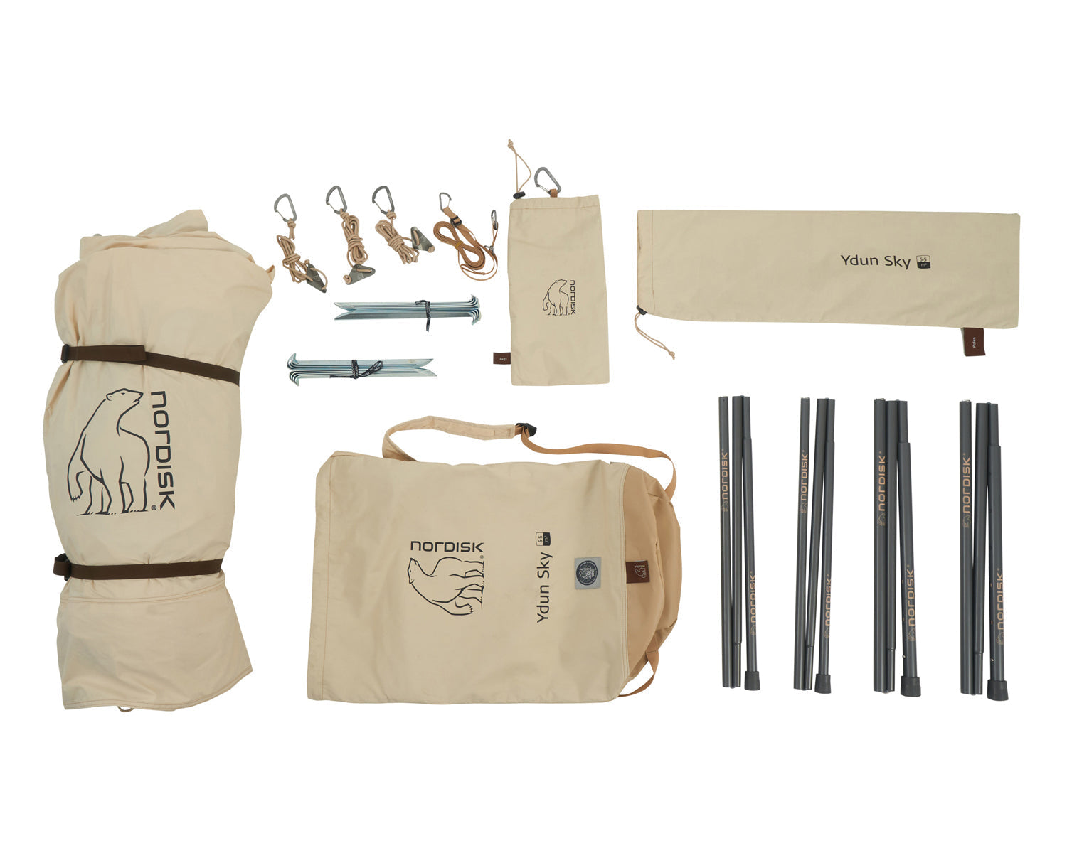 Ydun Sky 5.5 Glamping Zelt - 5.5 m² | 4 Personen | Sandshell