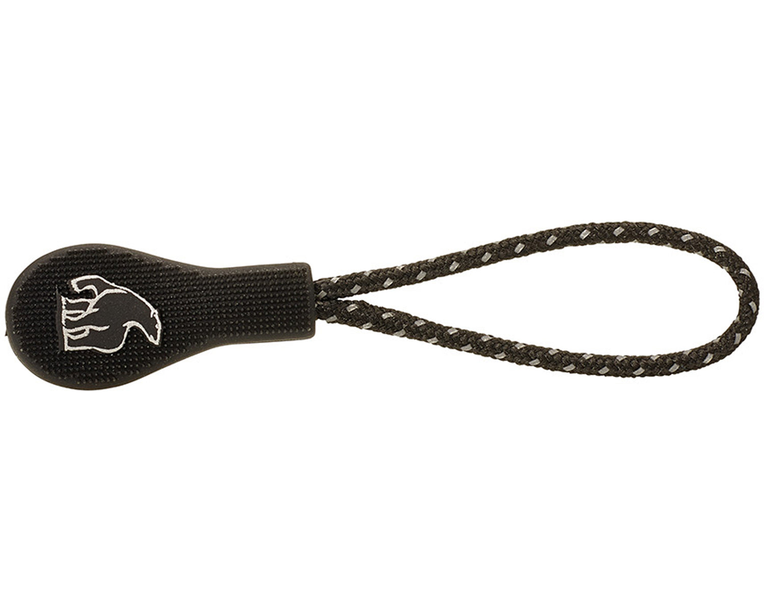 Zipper Puller Drop Shape/Bear (10 Stück) - Black