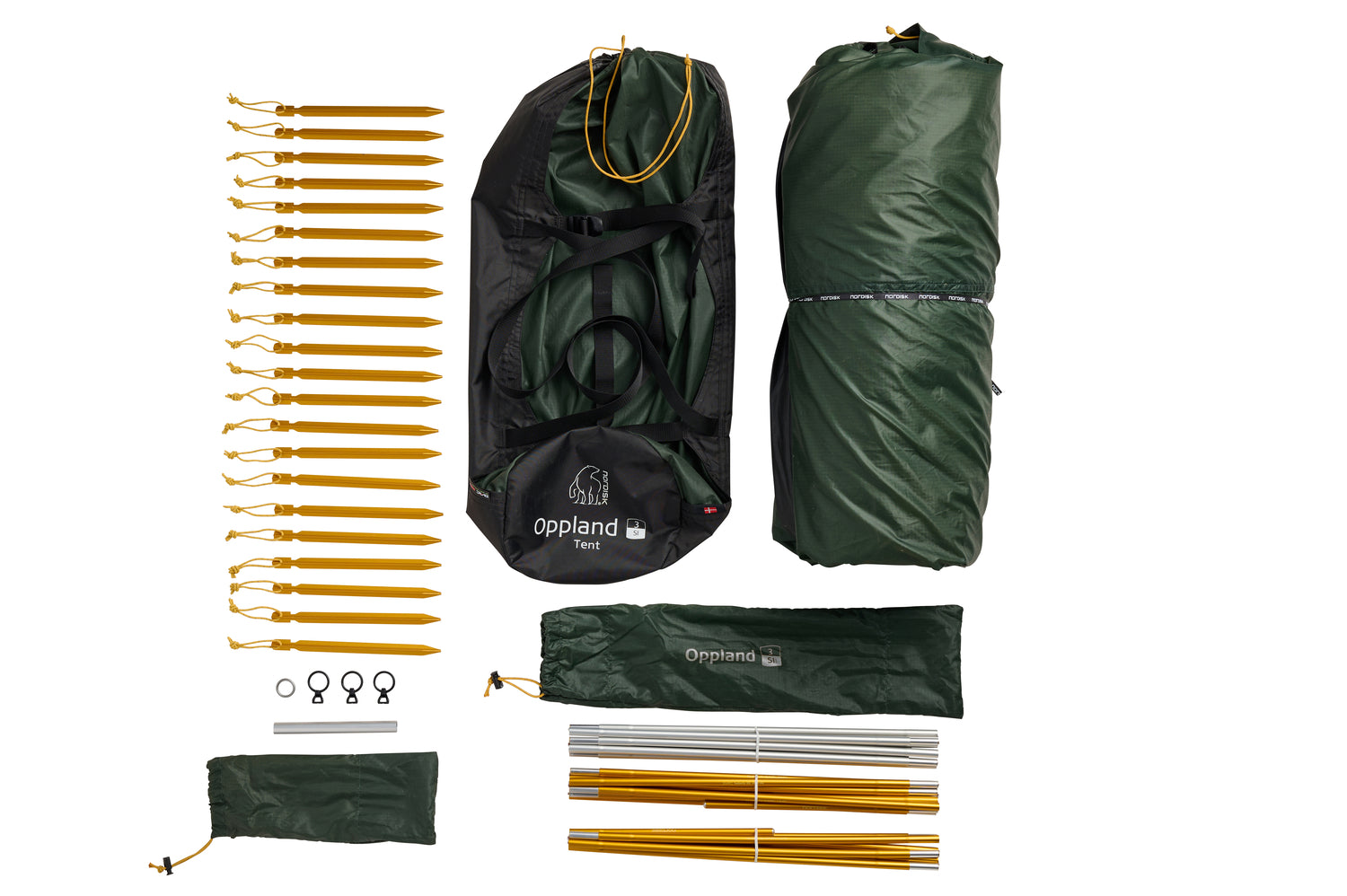 Oppland 3 SI (2.0) Zelt - Deep Forest Green