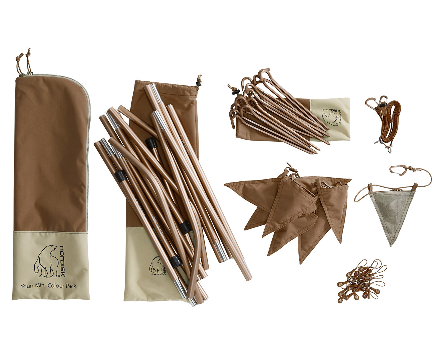 Ydun Tech Mini Zelt Incl. Colour Pack - 2 Personen | Dachshund Chocolate