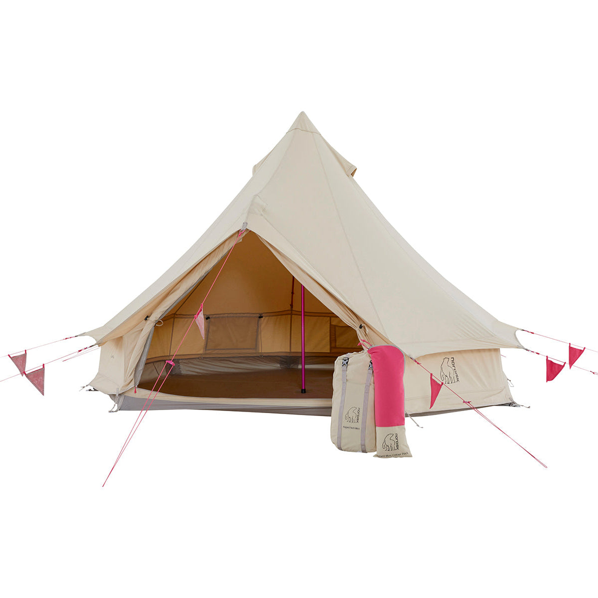 zelt pink Asgard Tech Mini Glamping-Zelt Incl. Colour Pack Azalea Cherry Pink