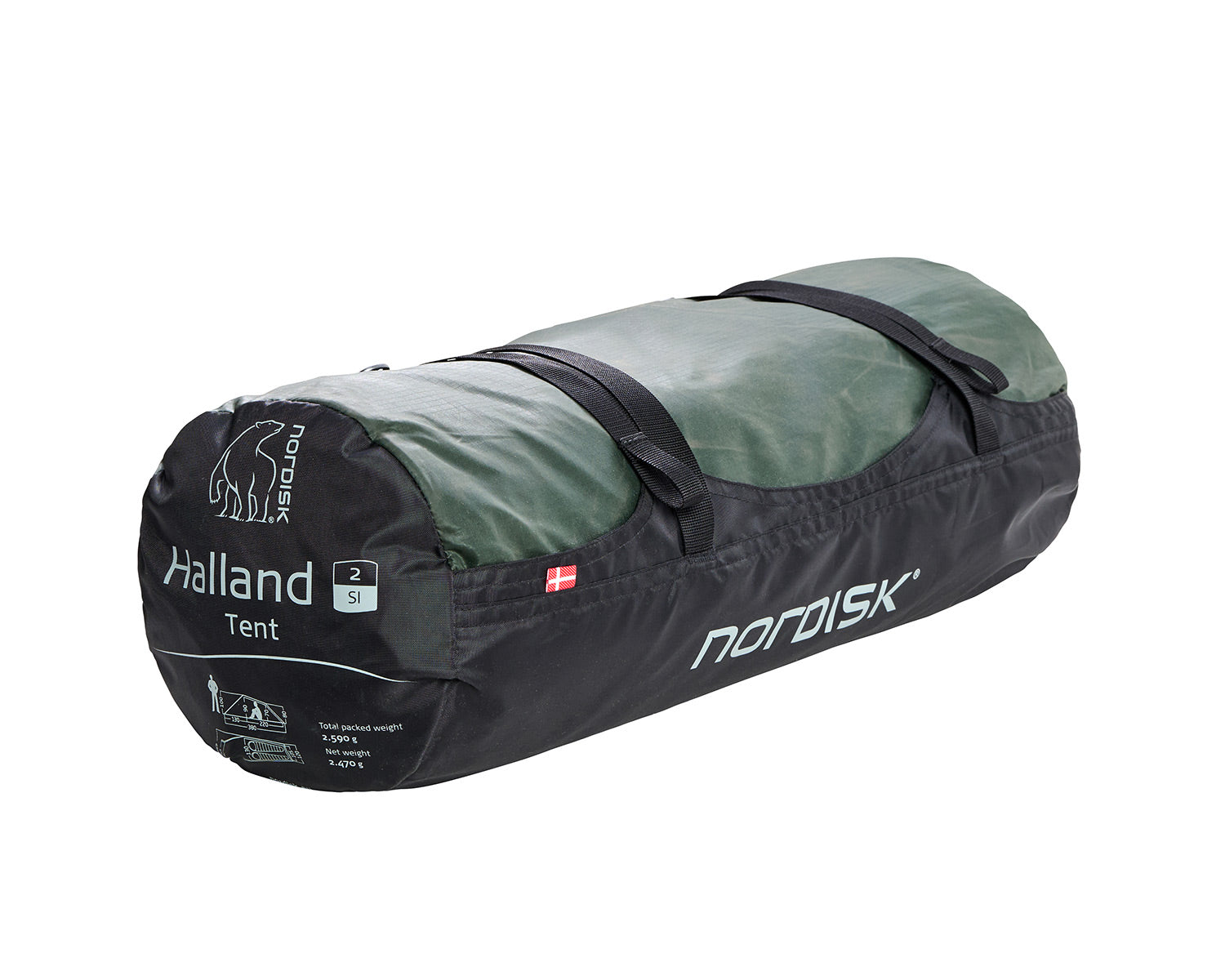 Halland 2 SI (2.0) Tent | Black Forest Green