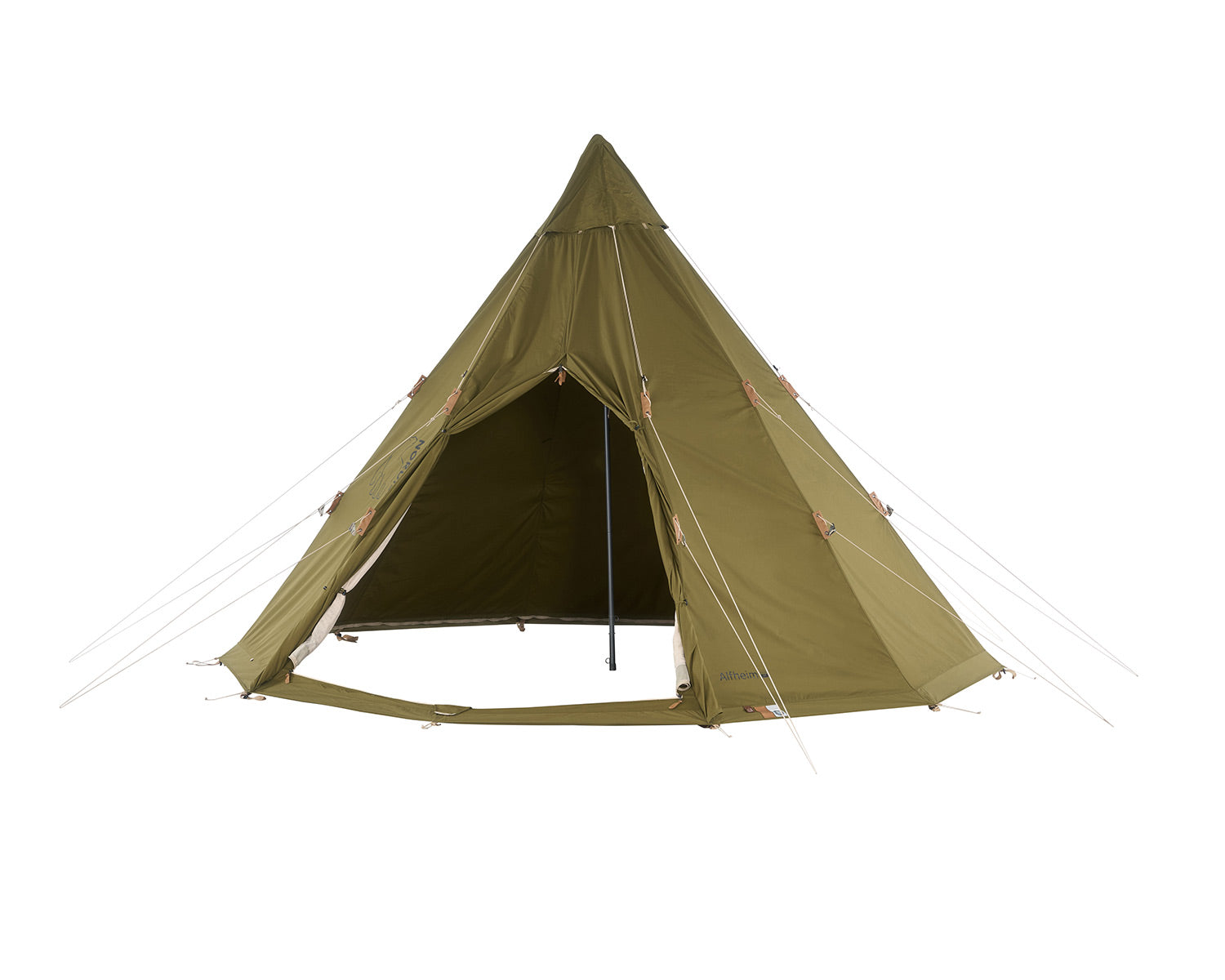 Alfheim 12.6 Glamping Zelt - 12.6 m² | 6 Personen | Green Khaki